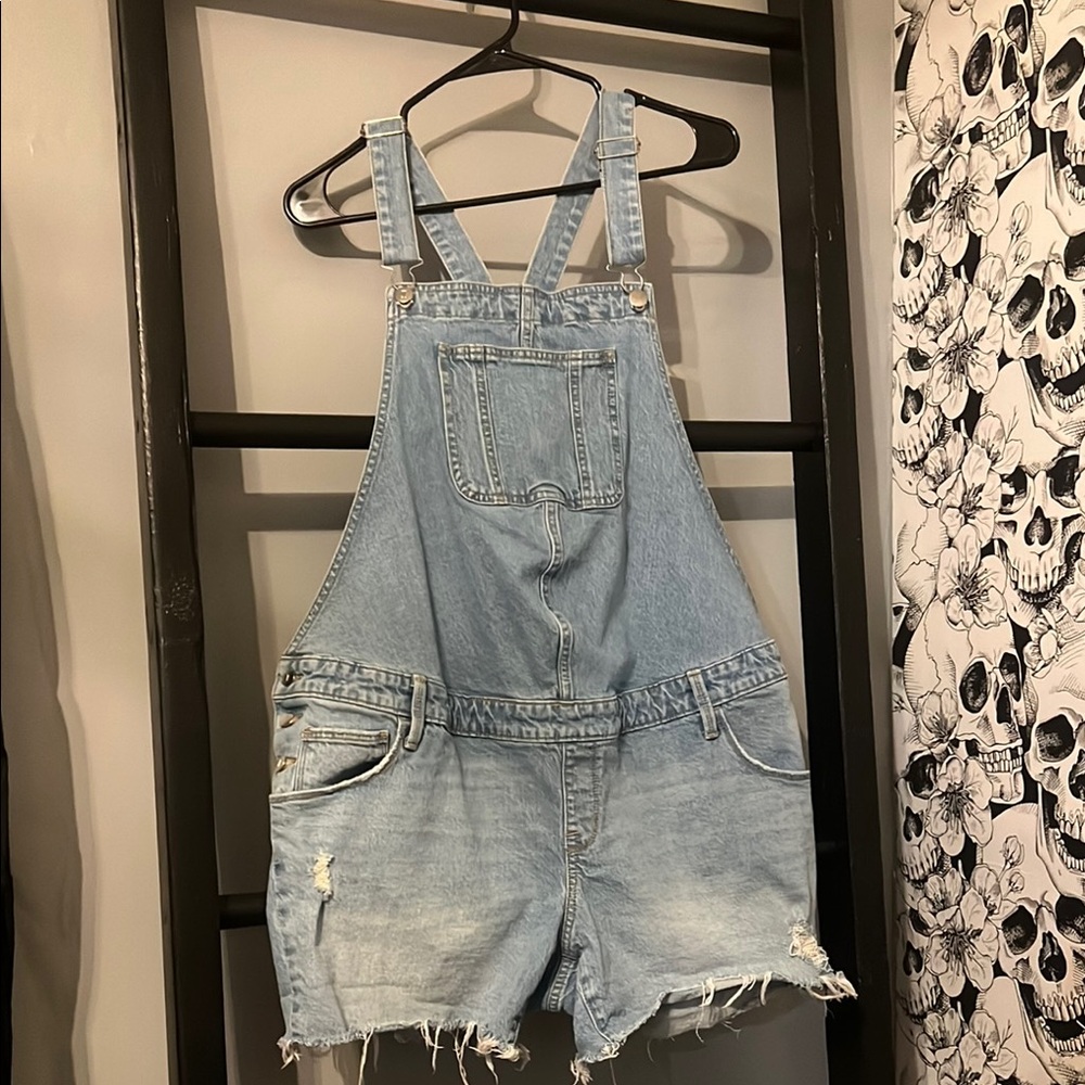 Ingrid & Isabel Light Blue Denim Shortalls